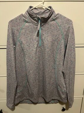 Mountain Warehouse 1/4 Zip Top - Space Dye Purple - Medium